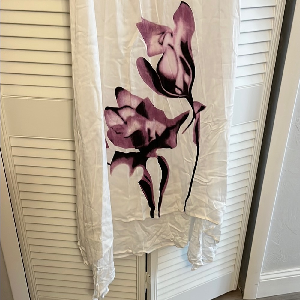Soft classy romantic white lined dress SZ XL